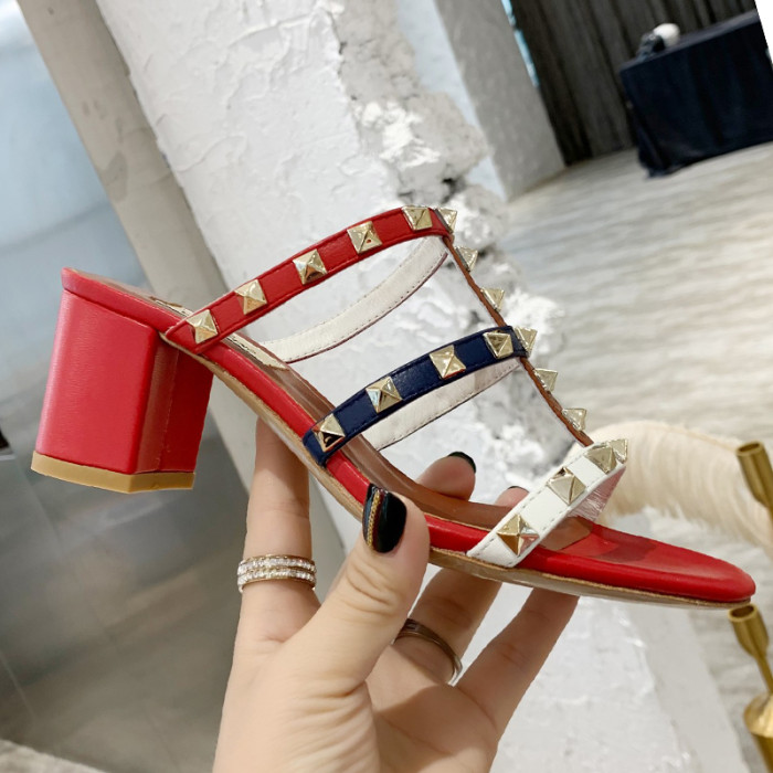 Valentino Women Shoes Mule Flip Flop Sandals ROMAN STUD SLIDE SANDAL IN QUILTED NAPPA with Original Box Luxury Brand