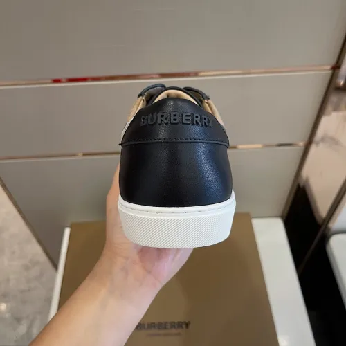 Burberry Mens Shoes Sneakers Fashion Type Luxury Brand Vintage Check Cotton Sneaker with Original Box