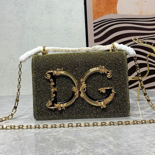 Dolce&Gabbana Womens Bags Shoulder Bag in quilted nappa leather Luxury Brand with Original Box