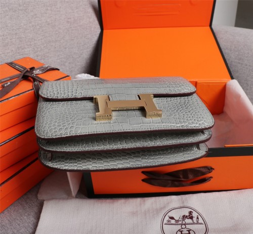 Hermes Womens Bags Crossbody Shoulder Bags Luxury Brand Fashion Hermès Constance Epsom Women Bag