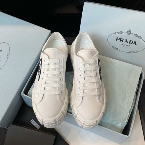 Prada Womens Shoes Sneakers Lace-Up Luxury Brand Fashion Sneakers for Women with Original Box