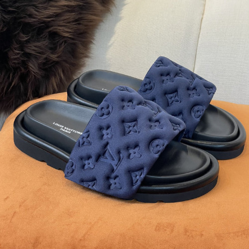 Louis Vuitton Womens Shoes Slippers Sandals Flip Flop Luxury Brand Honolulu LV TRAINER MULE with Original Box