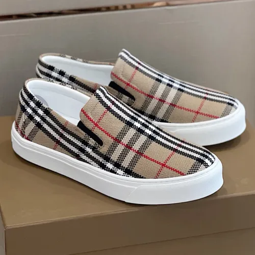 Burberry Men Shoes Fashion Luxury Brand Vintage Cotton Sneaker Casual Shoes for Men with Original Box