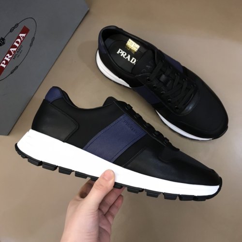 Prada Mens Shoes Sneakers Casual Shoes for Men Luxury Brand Breathable Fashion Sneakers with Original Box