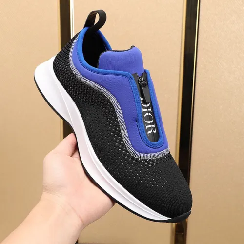 Dior Men Shoes Sneakers Casual Luxury Brand Slip On Breathable Mens Sneakers