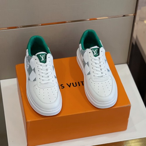 Louis Vuitton Men Shoes Fashion Sneakers RIVOLI Beverly Hills SNEAKER Luxury Brand Casual Shoes with Original Box