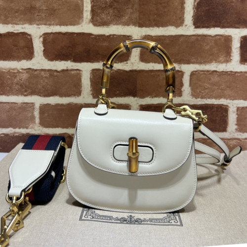 Gucci Womens Bags Handbags Shoulder Messenger Bags Luxury Brand Gucci Bamboo 1947 jumbo GG mini bag 686864 10ODT 8454 with Original Box