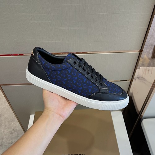 Burberry Mens Shoes Sneakers Fashion Type Luxury Brand Vintage Check Cotton Sneaker with Original Box