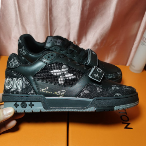 Louis Vuitton Men Shoes Fashion Sneakers Design Luxury Brand LV TRAINER SNEAKER with Original Box 1A9ZC2