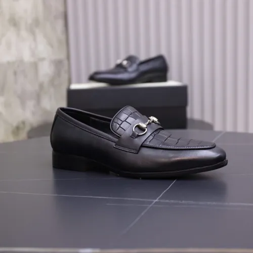 Gucci Mens Shoes Leather Design Luxury Brand Business Dress Shoes for Men with Original Box