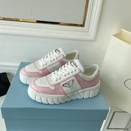 Prada Womens Shoes Casual Luxury Brand Breathable Sneakers with Original Box