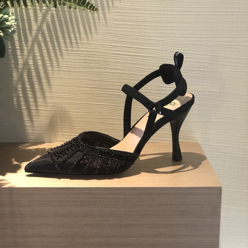 Fendi Womens Shoes COLIBRI LITE SLINGBACKS 8.5cm