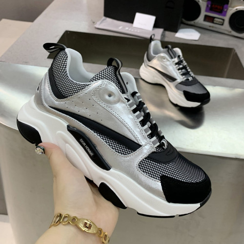 Dior Mens Shoes Sneakers Luxury Brand Breathable Design B22 SNEAKER with Original Box