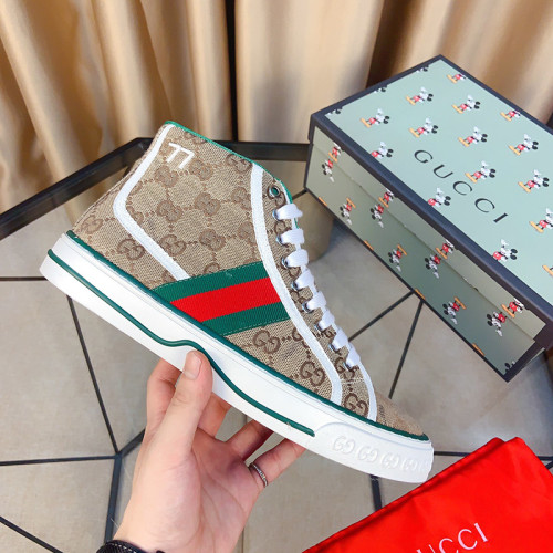 Gucci Mens Shoes Luxury Brand Men's Gucci Tennis 1977 High Top Sneaker ‎625807 HVK70 9765