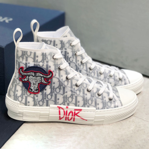 Dior Women Shoes Sneakers Casual Luxury Brand B23 High-Top Sneaker with Original Box