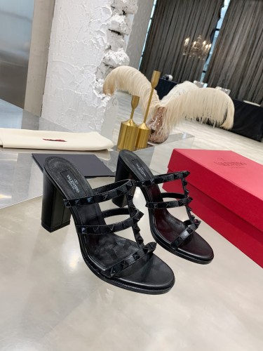 Valentino Women Shoes Mule Flip Flop Sandals ROMAN STUD SLIDE SANDAL IN QUILTED NAPPA with Original Box Luxury Brand