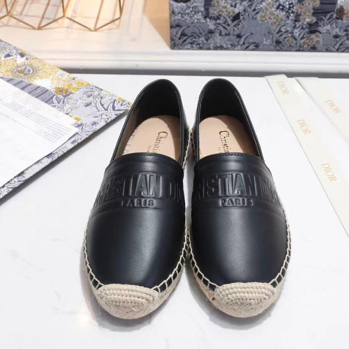 Dior Women Shoes Luxury Brand Design Dior Espadrille Nude Mesh Embroidery Womens Shoes with Original Box