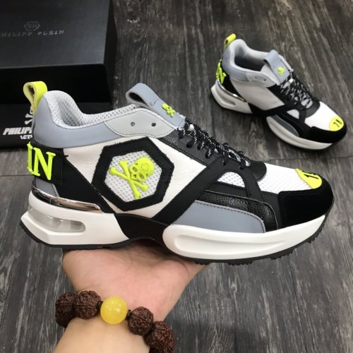 Philipp Plein Men Shoes Low Top Sneaker Fashion Design Luxury Brand