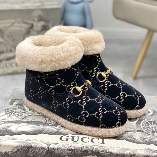 Gucci Womens Shoes Fashion Boots Luxury Brand Womens Ankle Boots with Original Box