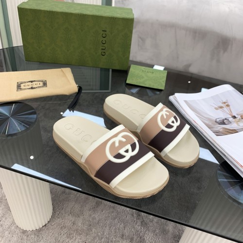 Gucci Men Womens Shoes Interlocking G Slide Sandal