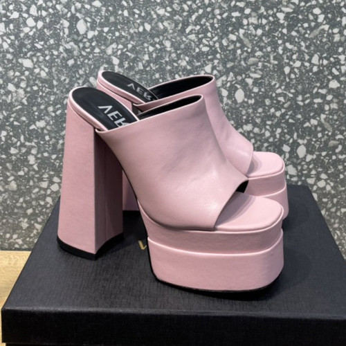 Versace Brand Womens Sandals Shoes Pumps Leather Big Size LA MEDUSA LEATHER PUMPS Design Luxury Brand Sandals for Women