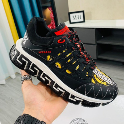 Versace Men Shoes Fashion Design Luxury Brand TRIGRECA SNEAKERS with Original Box