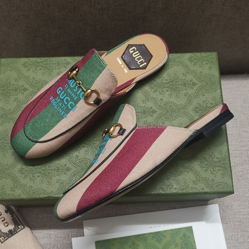 Gucci Womens Shoes Casual Loafers Design Luxury Brand Leather Princetown with Original Box