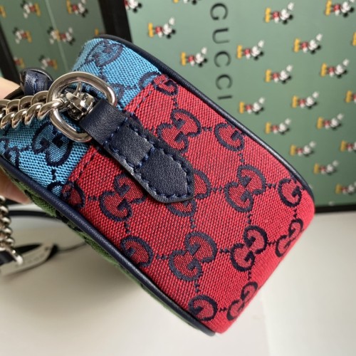 Gucci Womens Bags GG Marmont small matelassé shoulder bag Luxury Brand with Original Box 447632 DTD1T 1000