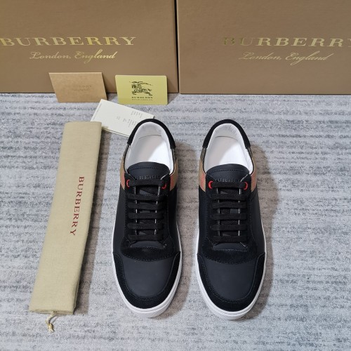 Burberry Men Shoes Sneakers Luxury Brand Leather, Suede and House Check Sneakers with Original Box 80241241