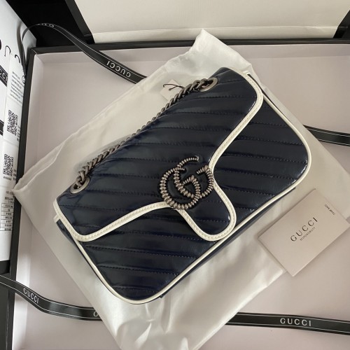 Gucci Womens Bags Shoulder Messenger Bag Luxury Brand Small GG Marmont bag with Original Box