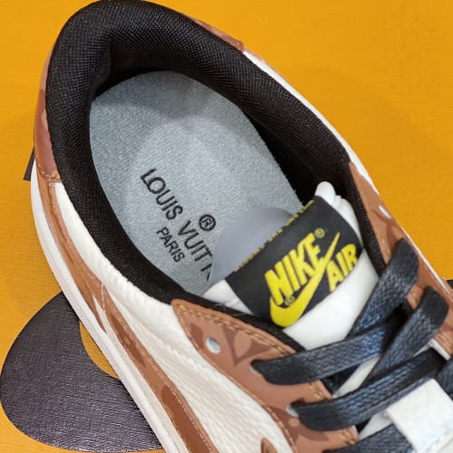 Louis Vuitton NIKE Men Shoes Fashion Sneakers Design Luxury Brand LVXNIKE Air Jordan Sneakers with Original Box