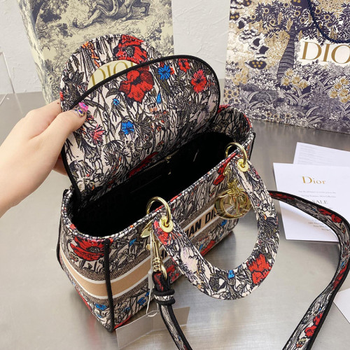 Dior Womens Bags Handbags Luxury Fashion MEDIUM LADY D-LITE BAG with Original Box