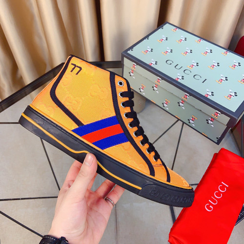 Gucci Mens Shoes Luxury Brand Tennis 1977 High Top Sneaker