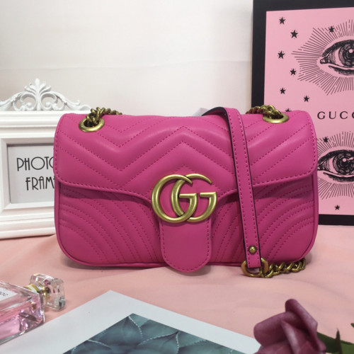 Gucci Womens Bags Shoulder Messenger Bag Luxury Brand Small GG Marmont bag with Original Box