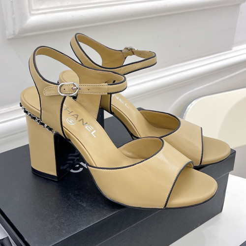 Chanel Womens Shoes Sandals Slippers Luxury Brand Design with Original Box Women Slippers 8cm Heel