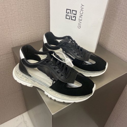 Givenchy Men Shoes Fashion Type Luxury Brand GIVENCHY SNEAKERS IN LEATHER WITH LATEX BAND with Original Box