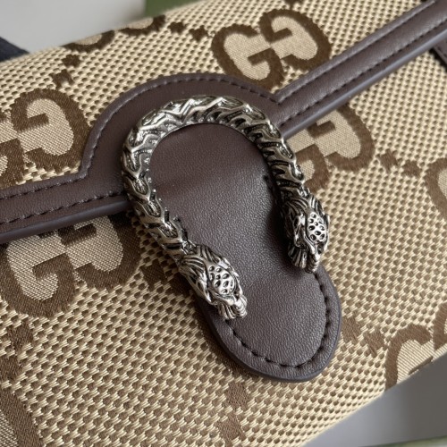 Gucci Womens Bags Crossbody Shoulder Messenger Bags Luxury Brand Dionysus GG Supreme chain wallet ‎401231 KHNSN 8642 with Original Box
