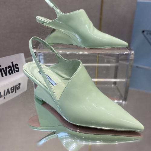 Prada Womens Shoes Slingback Pumps Luxury Brand Casual Shoes for Women with Original Box
