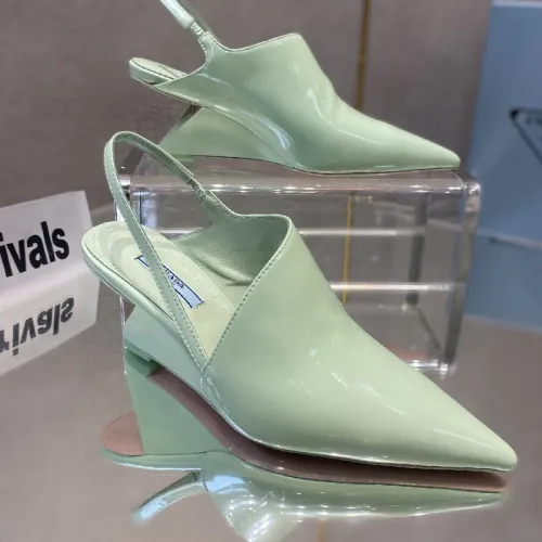 Prada Womens Shoes Slingback Pumps Luxury Brand Casual Shoes for Women with Original Box