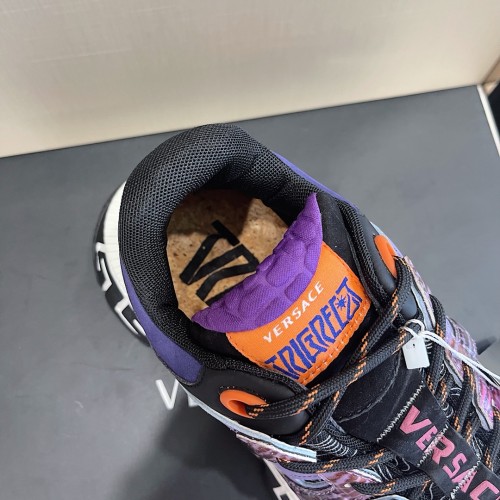 Versace Mens Shoes Sneakers Fashion Design Luxury Brand TRIGRECA SNEAKERS with Original Box