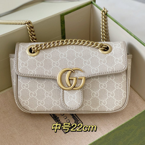 Gucci Womens Bags Shoulder Messenger Bag Luxury Brand Gucci GG Marmont matelassé mini bag with Original Box 446744 UM8AN 1711