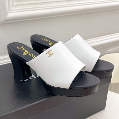 Chanel Womens Shoes Sandals Slippers Luxury Brand Design with Original Box Women Slippers 7cm Heel