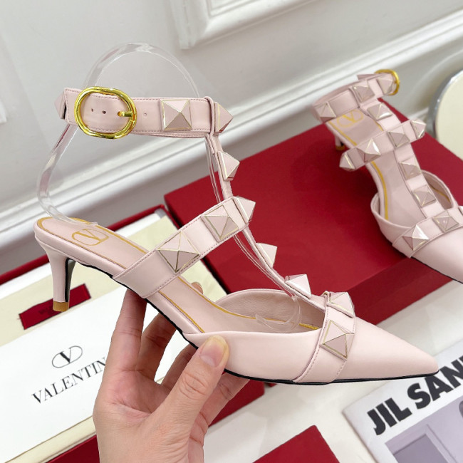Valentino Women Shoes Mule Flip Flop Sandals ROMAN STUD SLIDE SANDAL IN QUILTED NAPPA with Original Box Luxury Brand 5cm Heel Design