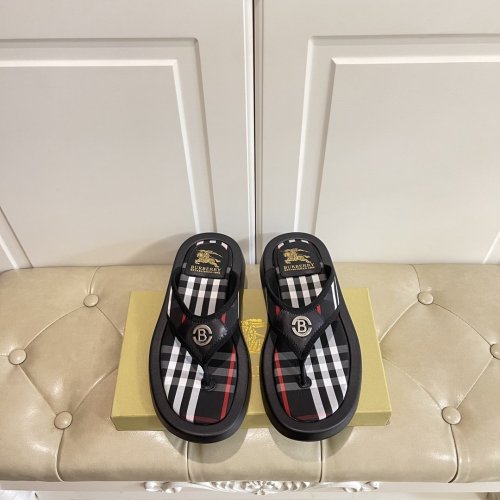 Burberry Mens Shoes Leather Flip-Flops