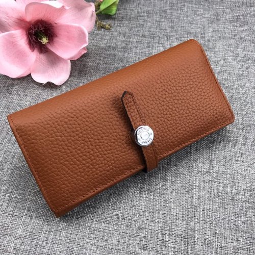 Hermes Womens Mens Wallets Purse Bag Clutch Leather Design Coin Bag with Original Box