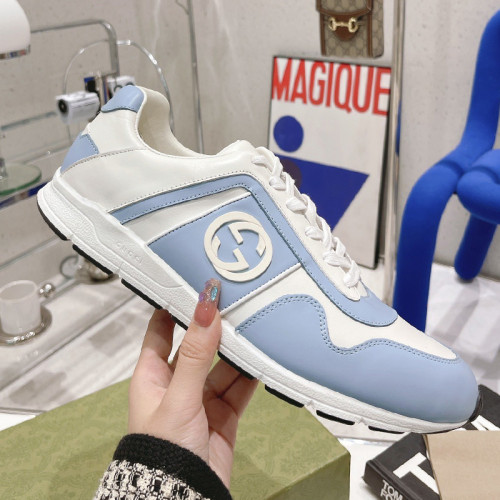 Gucci Womens Shoes Casual Shoes Design Luxury Brand Leather Sneakers with Original Box