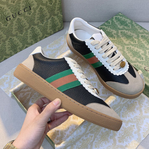 Gucci Womens Shoes Fashion Sneakers Lace-Up Luxury Brand Women's Ace Embroidered Sneaker with Original Box