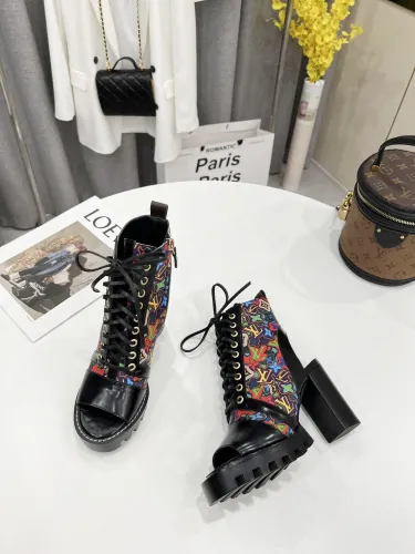 Louis Vuitton Womens Shoes Ankle Boots Leather Design Luxury Brand Summer Fashion Sandals PASSENGER SILHOUETTE BOOT with Original Box