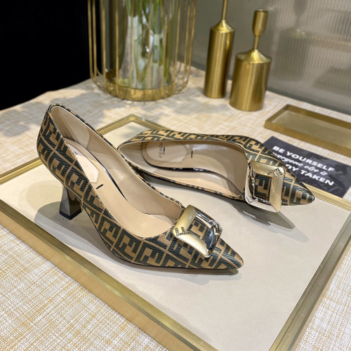 Fendi Womens Shoes Luxury Pumps High Heels 9cm