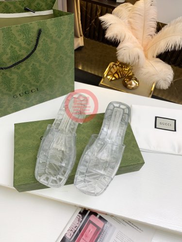 Gucci Womens Shoes Sandals Slides Slippers Luxury Brand Thick Sole 5cm Heel Design Women's GG slide sandal with Original Box